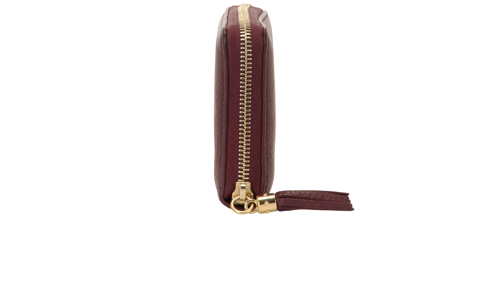 Gucci Soho Wallet, &pound;220, Accessories, Burgundy, Leather, Side view